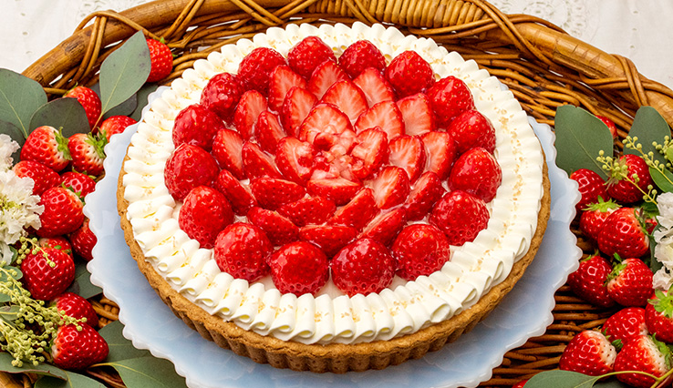 宮城県山元町 山元いちご農園産 “にこにこベリー”とココナッツのタルト