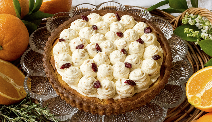 【店舗限定】サワークリームとオレンジのガレットのタルト 〜ローズマリー風味〜