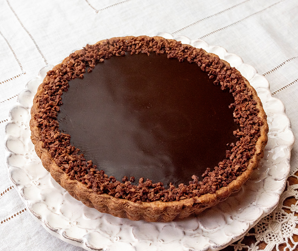 チョコレートのタルト