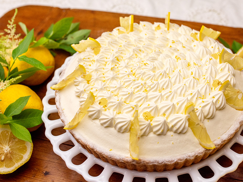 レモンのショートケーキタルトト