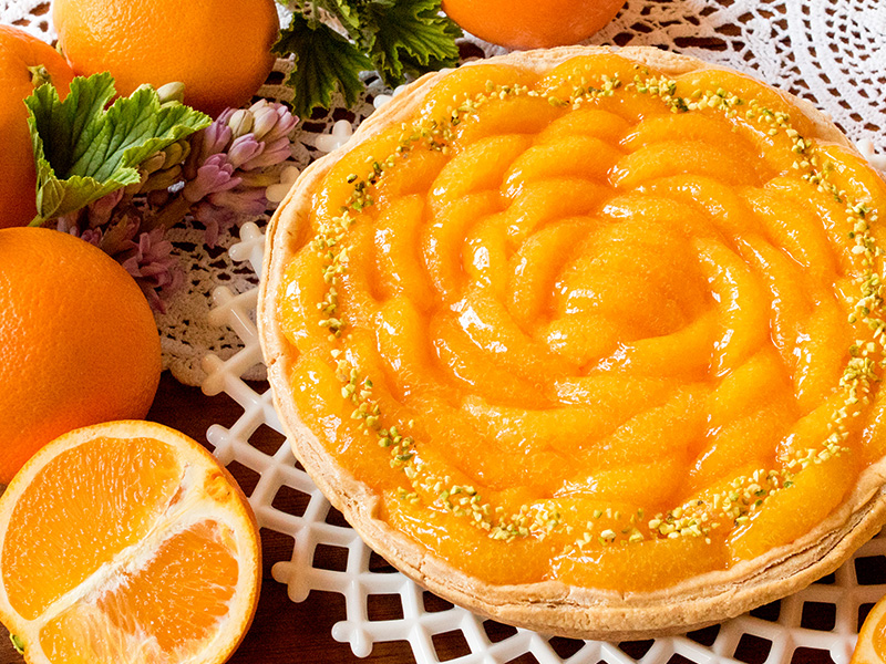 オレンジのタルト