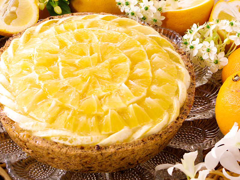 静岡県産 ニューサマーオレンジと丸子紅茶（紅富貴）のタルト