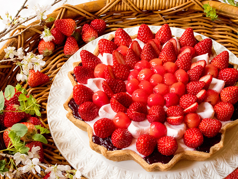 結晶型 “ル ガール”クリームチーズムースのタルト ～桜風味～