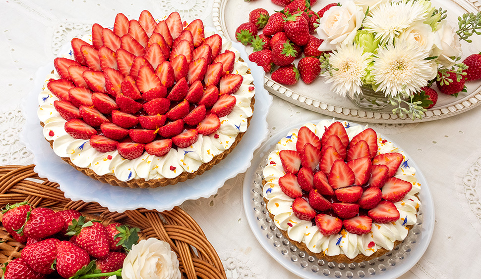 イチゴとダブルチーズのタルト